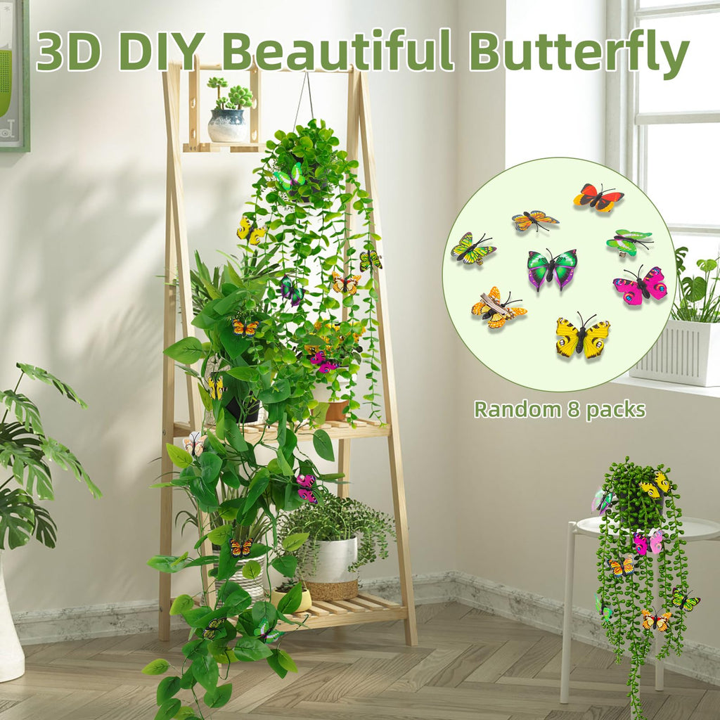 Fake Plants 4 Pack Artificial Hanging Plants Fake Potted Greenery