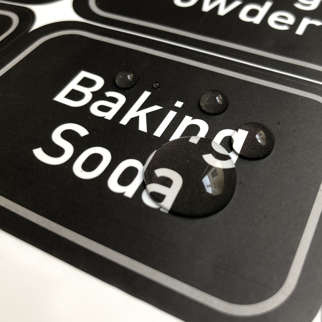 208 Preprinted Water Resistant Bulk Pantry Labels Set