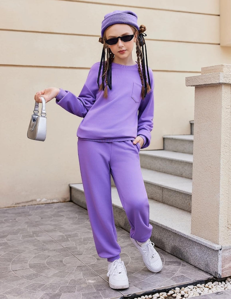 Girls Clothes 2 Piece Fashion Fall Outfits Oversize Sweatsuit Sets