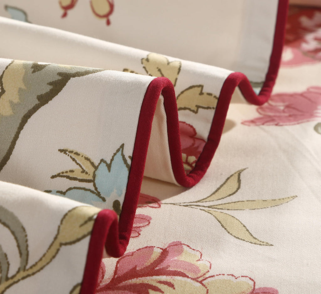 Branches Floral Cotton Pillow Cases King Size Set of 2, 20x36