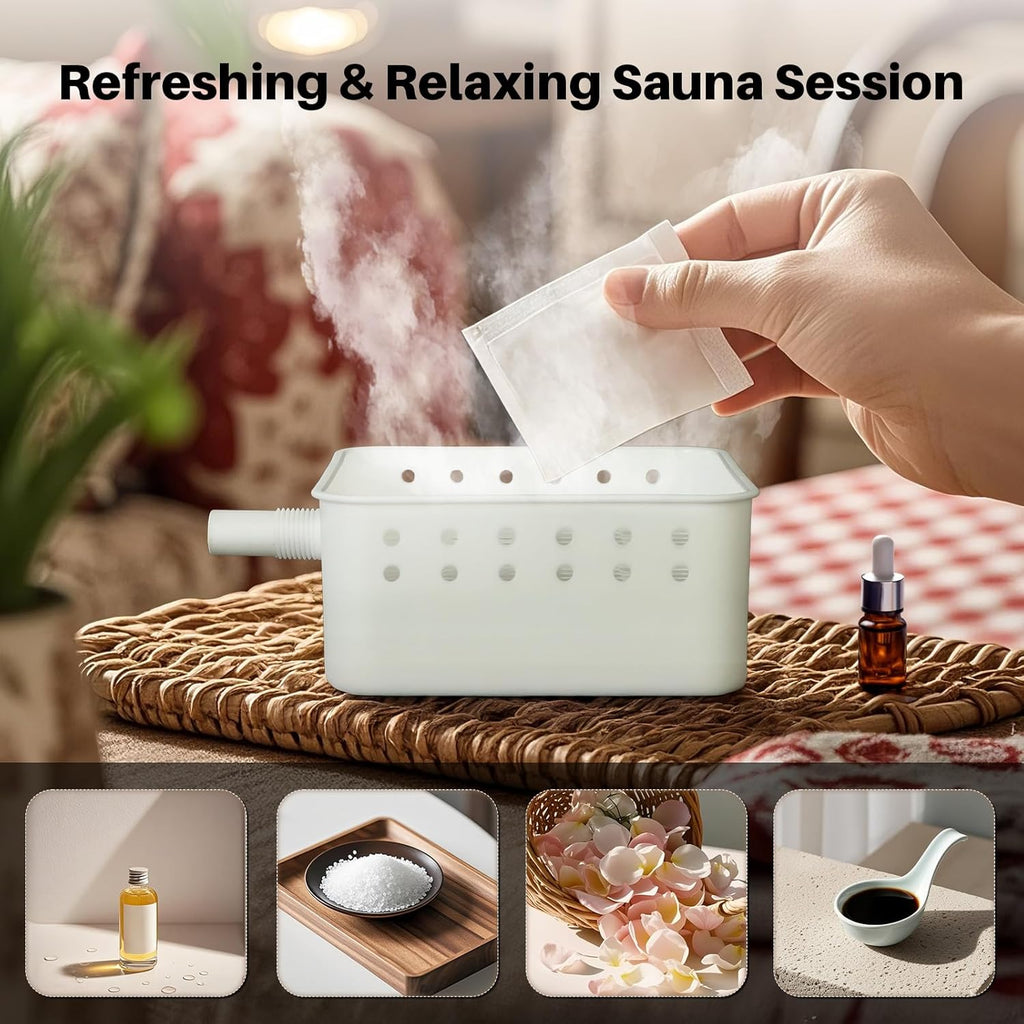 2024 Portable Steam Sauna for Home, Personal Full Body Sauna Tent with 2.6L 1000W Steamer