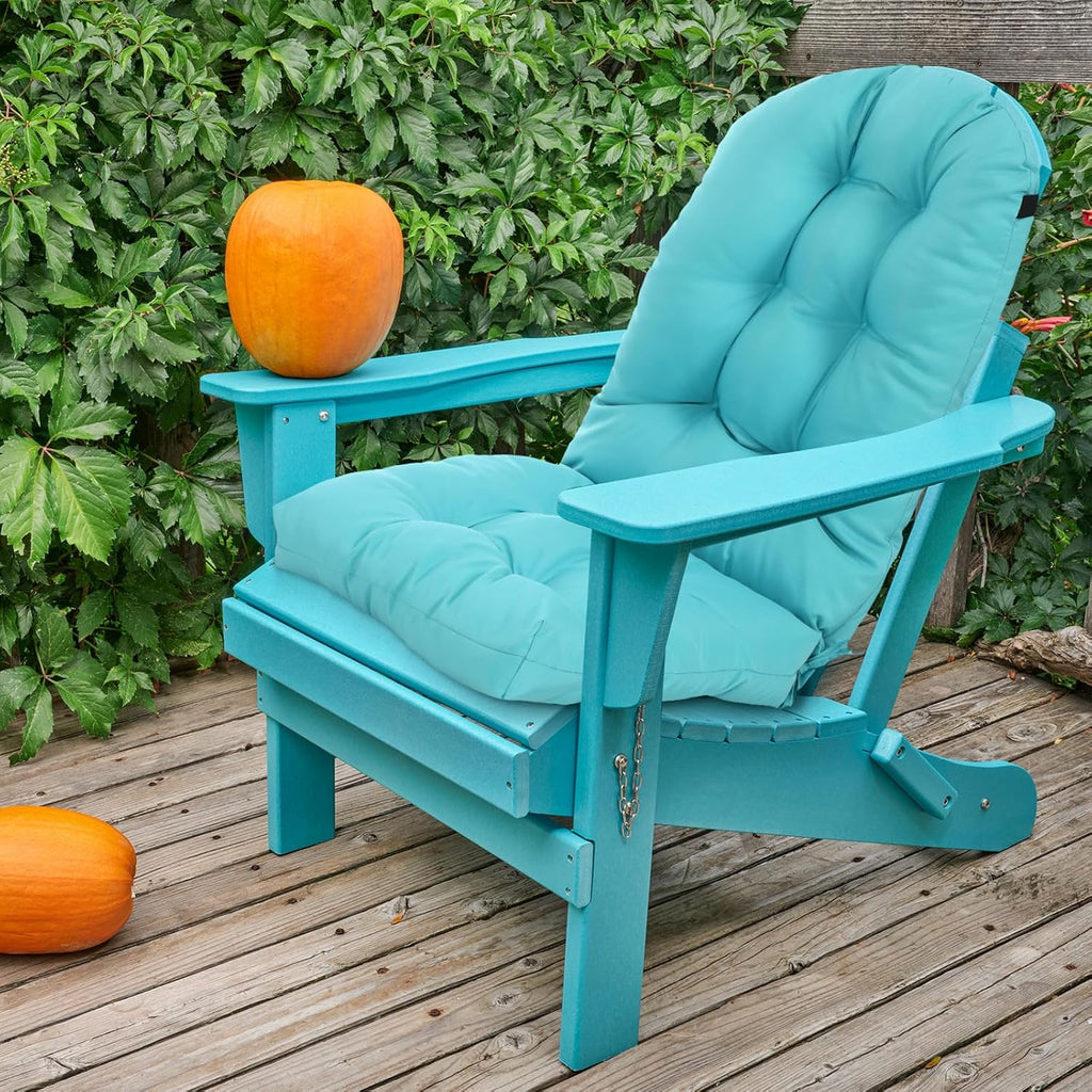 Adirondack Chair Cushion Set of 2 High Back Lounge Cushion Seat Pads Thickened Patio Chair Pad 44 x 18.9 x 4 Inch