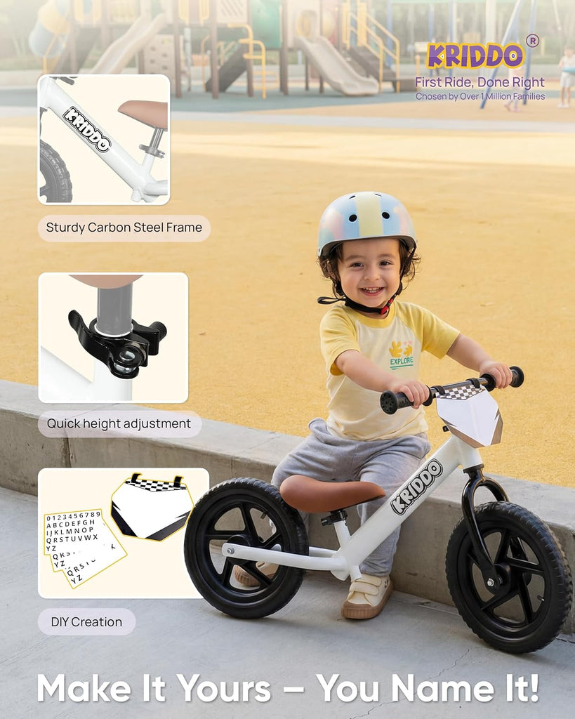Toddler Balance Bike 2 Year Old, Gift for 2-3 Boys Girls, Adjustable