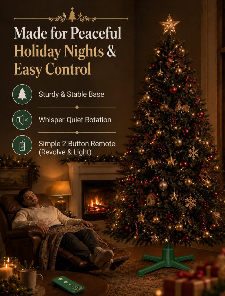 Rotating Christmas Tree Stand for 9 ft Artificial Trees
