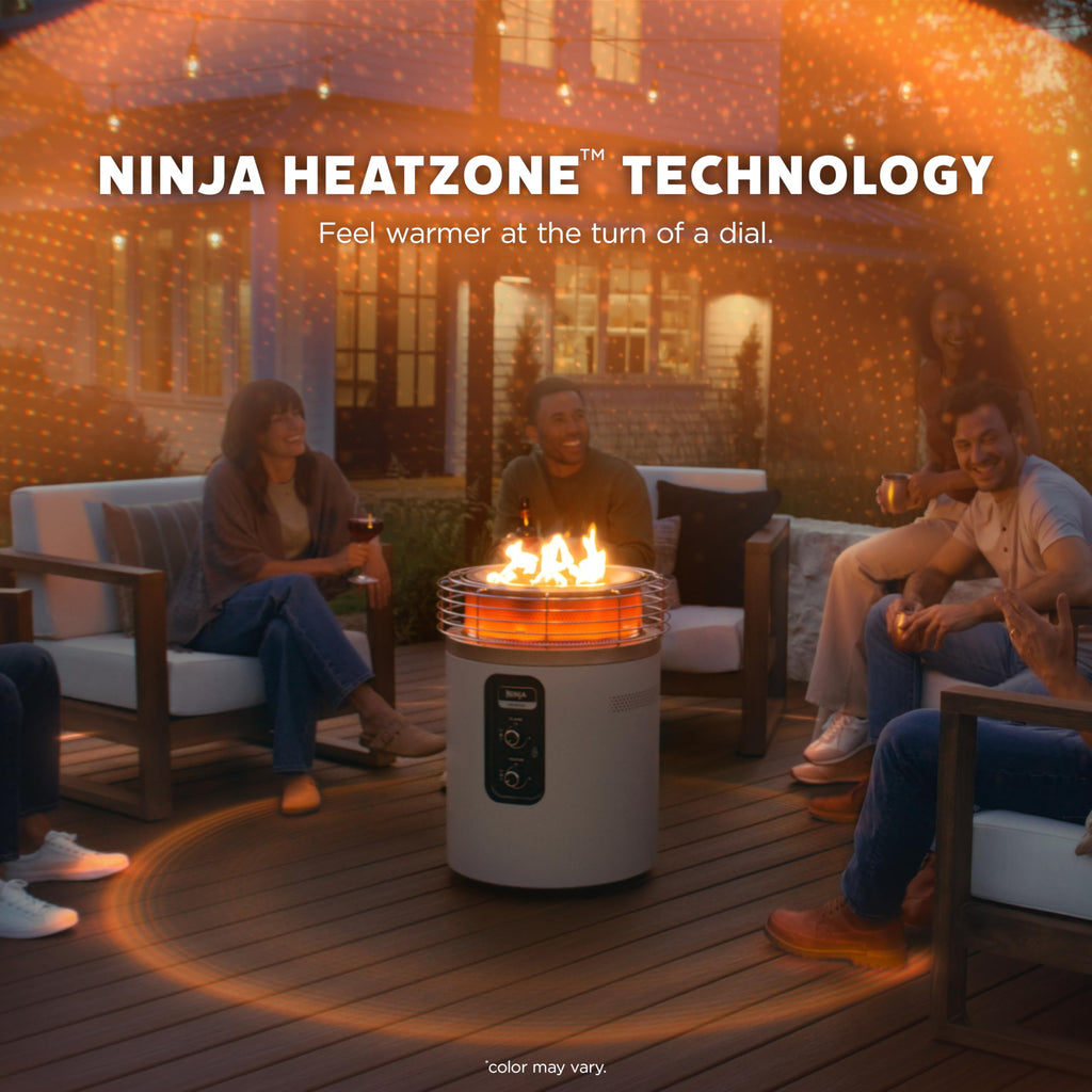 Fireside360 Fire Pit/Heater, 80, 000 BTU, 3 Modes, Push Start, Stone