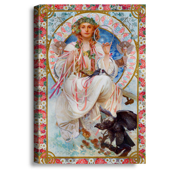 Slav Epic: Apotheosis of the Slavs by Alphonse Mucha wall art Decorations Giclee Print On Canvas 30x20inch
