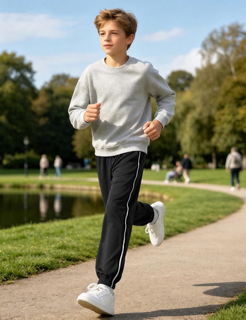 Boys Sweatpants 3 Pack Kids Mesh Quick Dry Athletic Pants Joggers