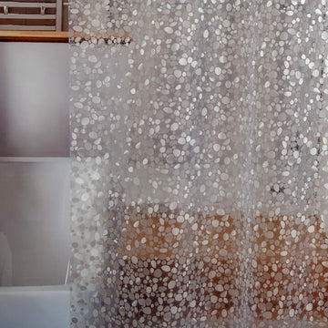 Waterproof Shower Curtain Liner 8G EVA Thick Shower Curtain with Heavy Duty 3 Bottom Magnets, Shower Liner for Shower