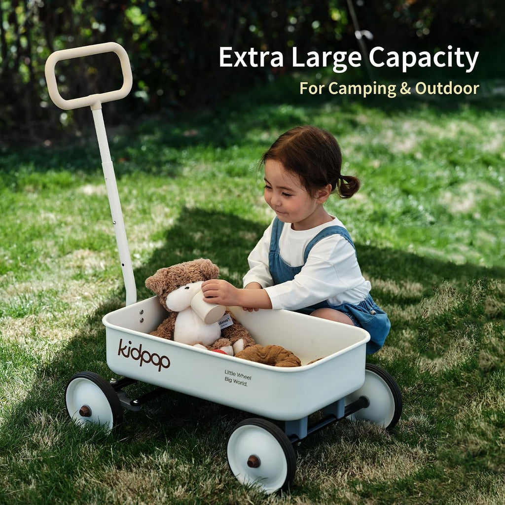 PULA-Wild in-1 Kids' Pull-Along Wagon Toddlers Push Walker for 2.5-8 Adjustable Handlebar, Birthday Gifts Max