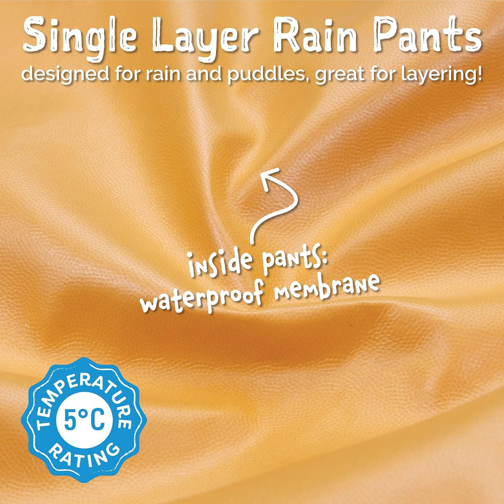 Puddle-Dry Rain Pants for Toddlers and Kids