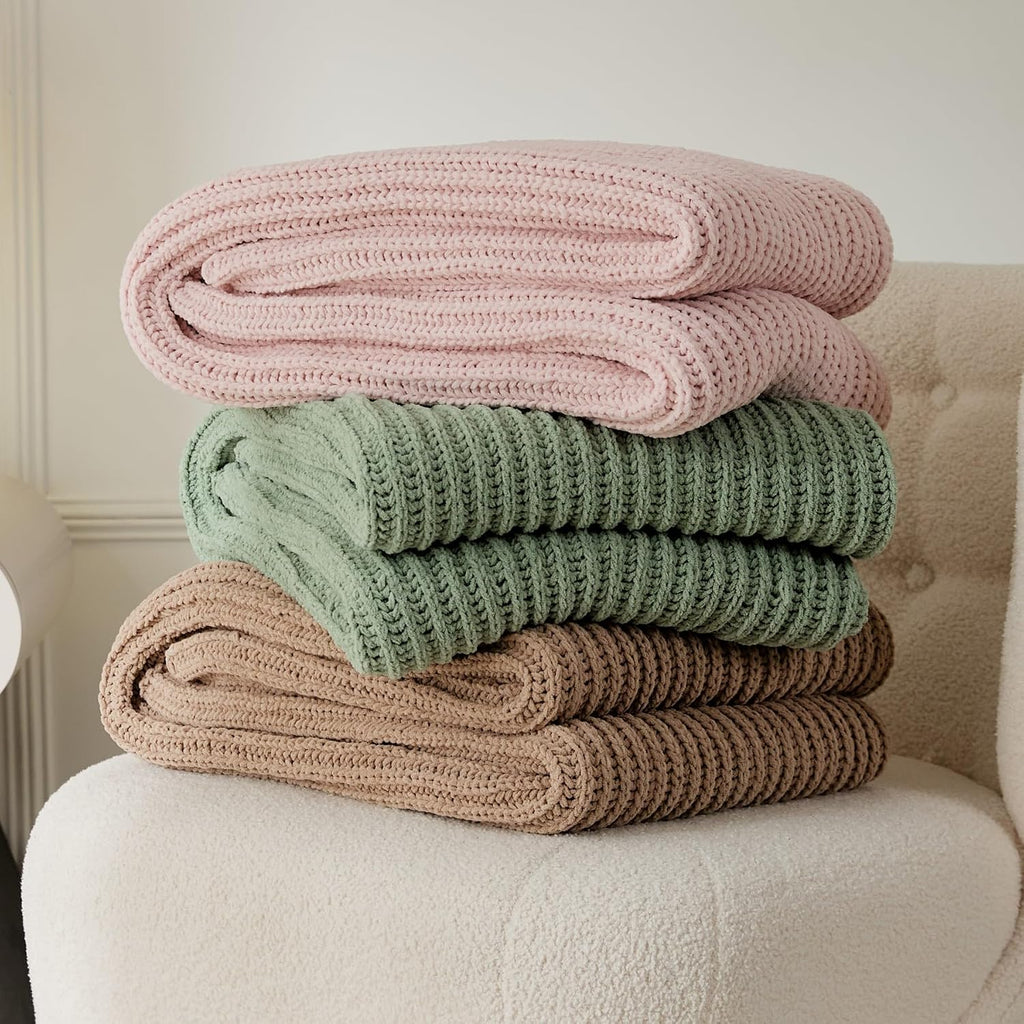 Throw Blanket, Chenille Blanket, 50"*60")