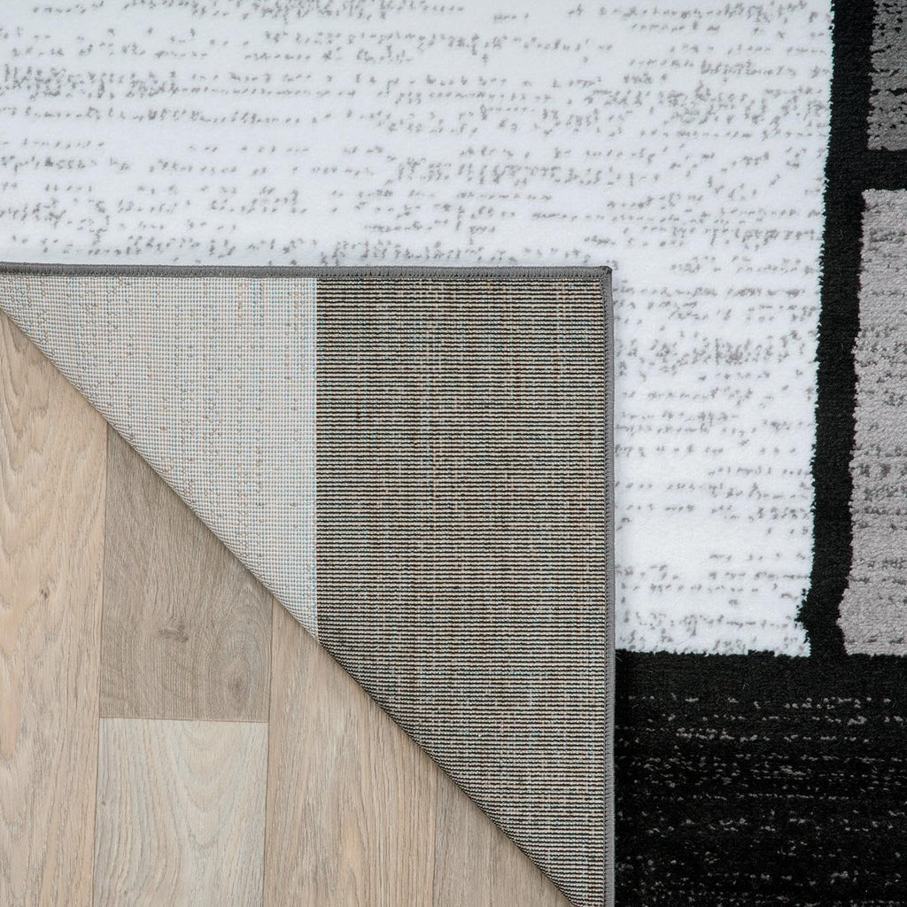 Contemporary Modern Boxes Design Area Rug