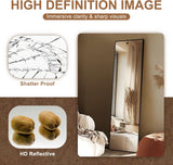 Wall Full Length Mirror,Standing Mirror Full Body,Large Floor for Wall Door Bedroom Bathroom Living Room with