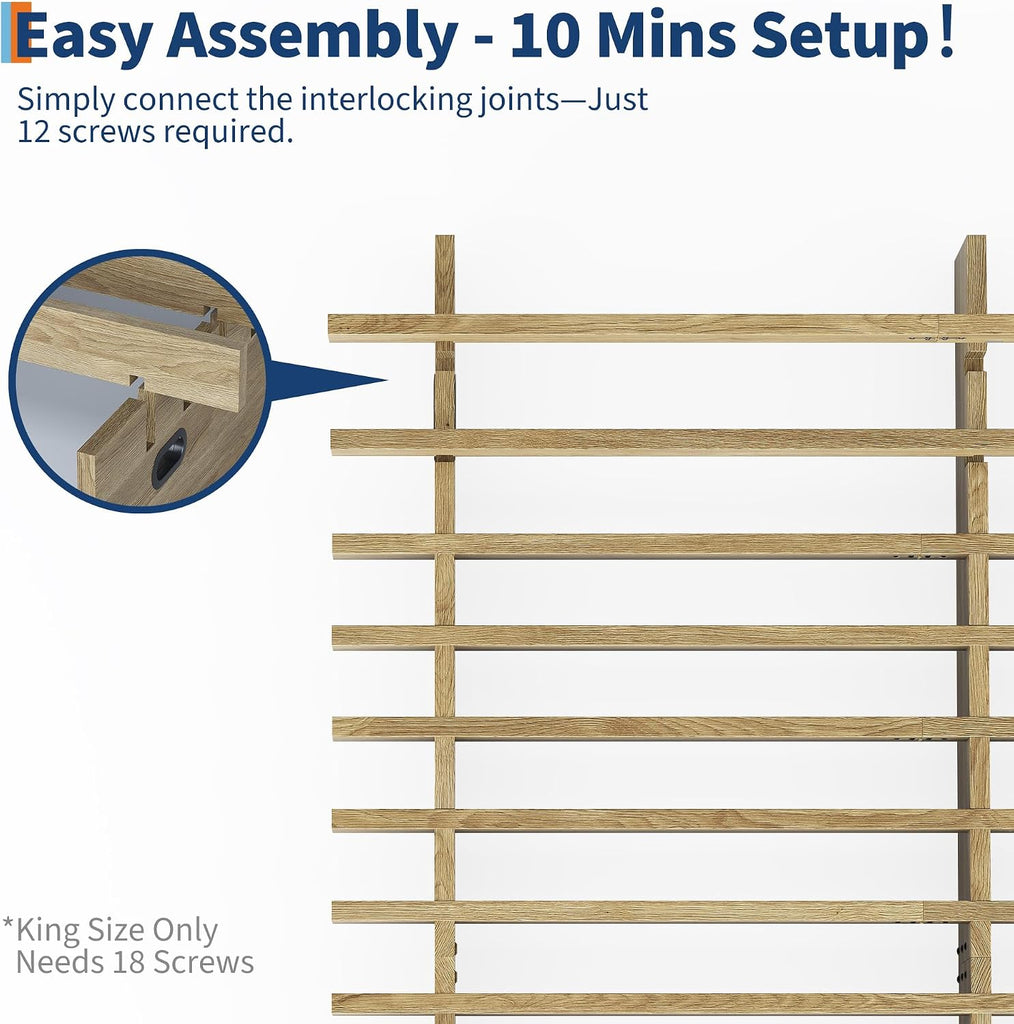 Japanese Platform Bed Frame detail