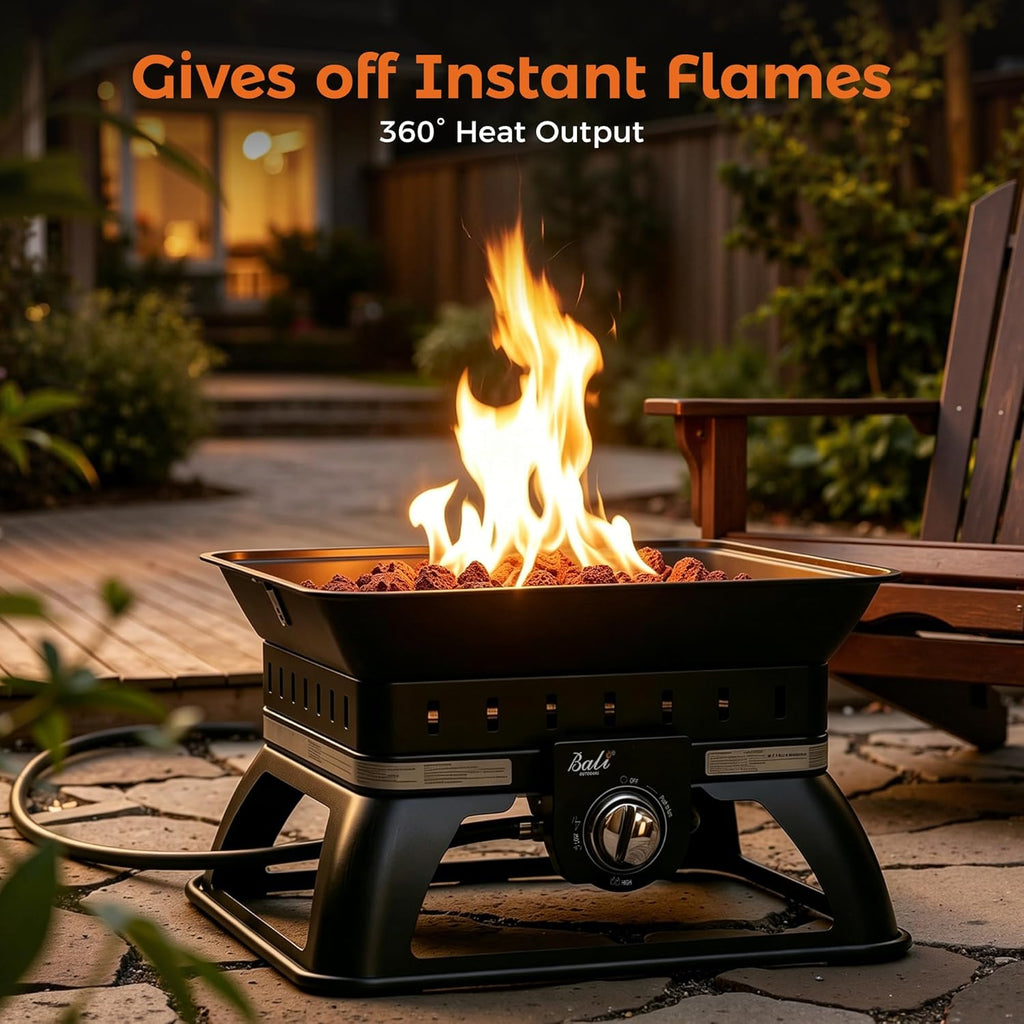 Propane Fire Pit Perfect for Camping Outdoor Fire Pit for Portable Firepits for Outside Outdoor Patio