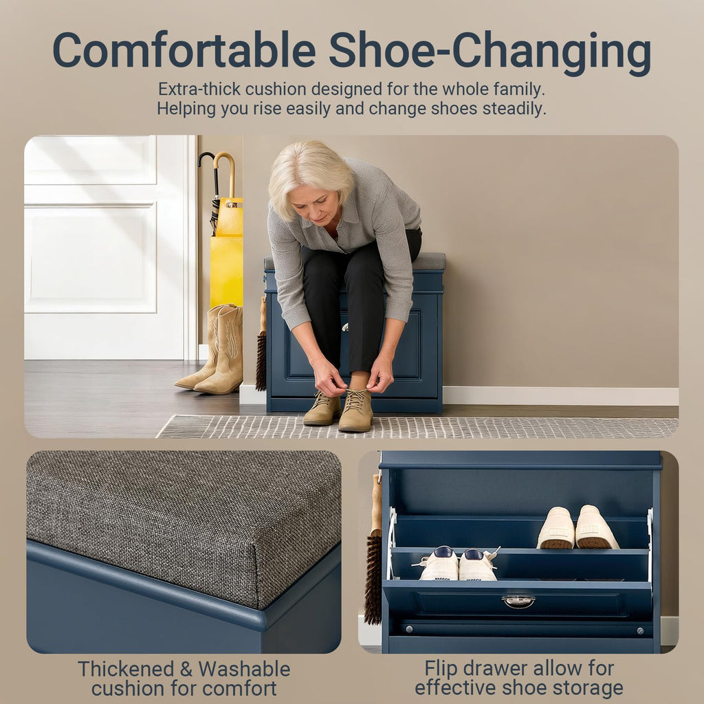 Small Shoe Storage Bench