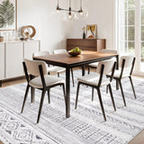 5x7 Area Rug for Living Room, Washable Non-Slip Large Area Rug