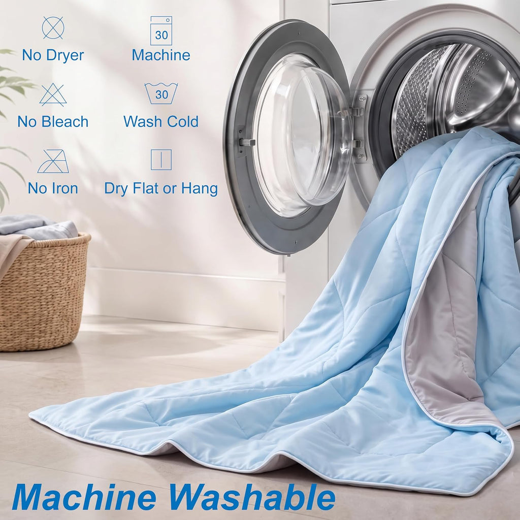 Cooling Comforter Queen Size - Cooling Blankets for Hot Sleepers | Lightweight Comforter for Night Sweats