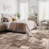Abstract Living Room Rug 9x12 - Modern Washable Soft Thin Area Rug for Living Room Bedroom Under Dining Table