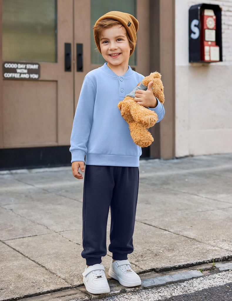 Toddler Boys Clothes Button Up Shirt and Pants Set Fall Outfits