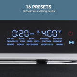 Air Fryer Oven 15-Quart Capacity with Digital Controls Easy-View Door and 16 Cooking Presets, Includes Eight Cooking