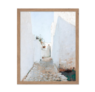 Master Vintage Illustration Poster - Retro Boho Print - Gift for Artist, Friend - A Moroccan Street Scene