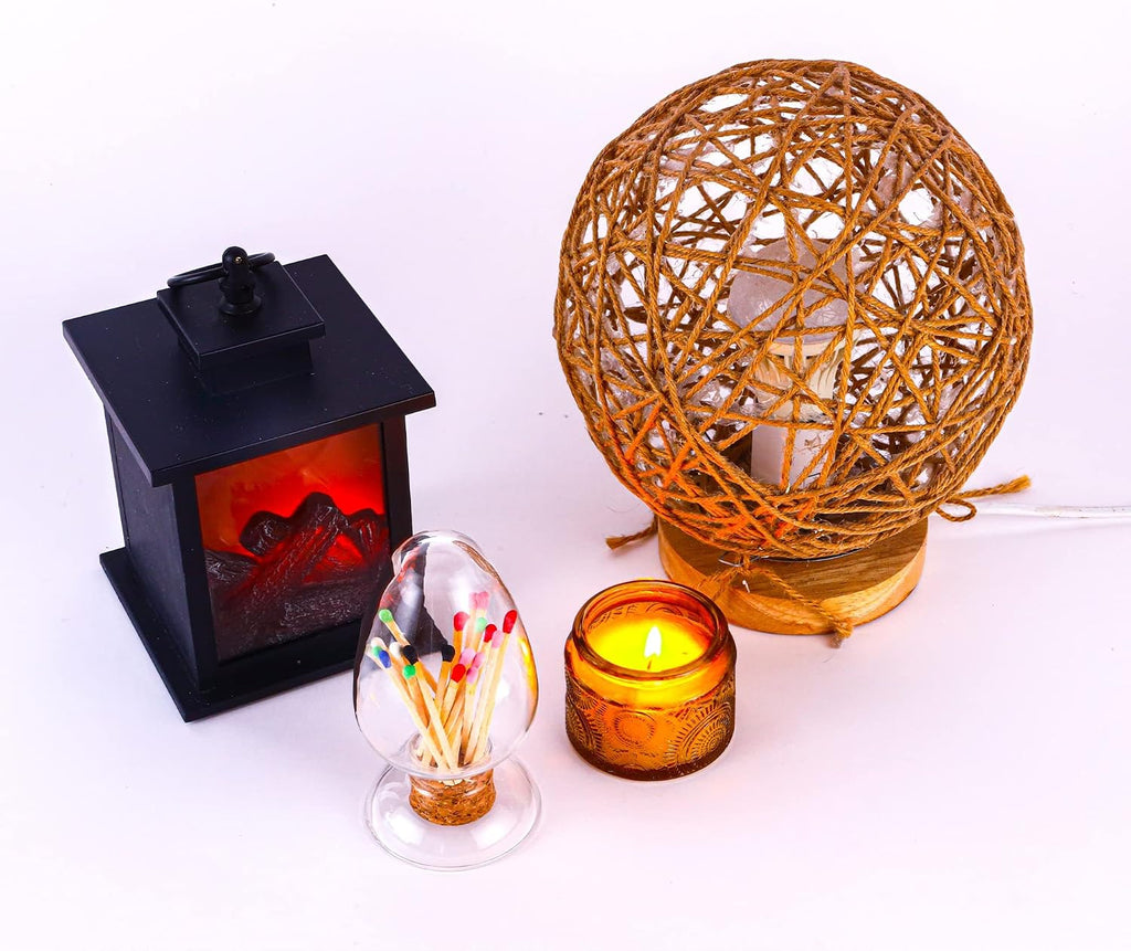 Matches in a Jar, Glass Match Cloche with Striker, Glass Match Holder with Striker, Fancy Matches in a Jar