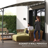 10' x 10' Outdoor Pergola Gazebo with UV-Resistant Canopy an - Image 3