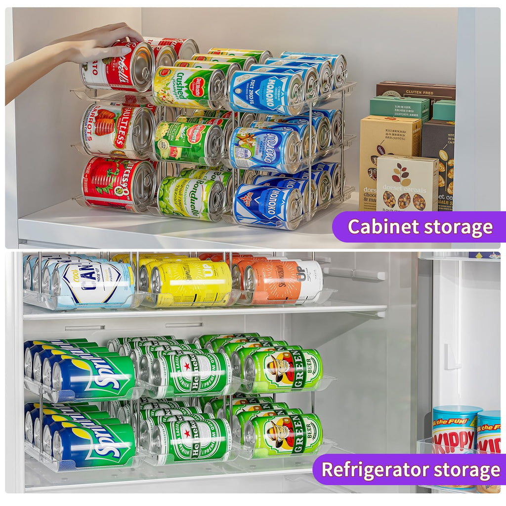 Can Organizer for Pantry, 3-Tier Combinable Can Rack