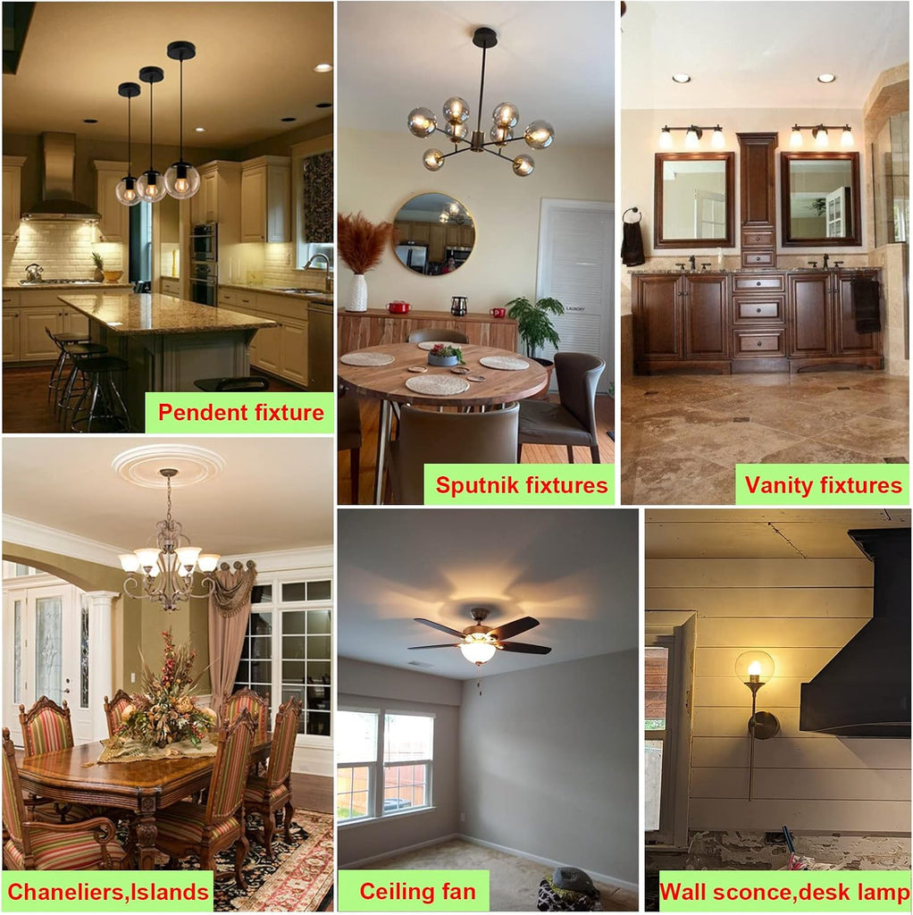 G16.5 Light Bulb LED,4W E26 LED Bulb dimmable Equivalent E26 40 watt Light Bulb,Warm White 2700K,400lm,CRI85+,AC120V