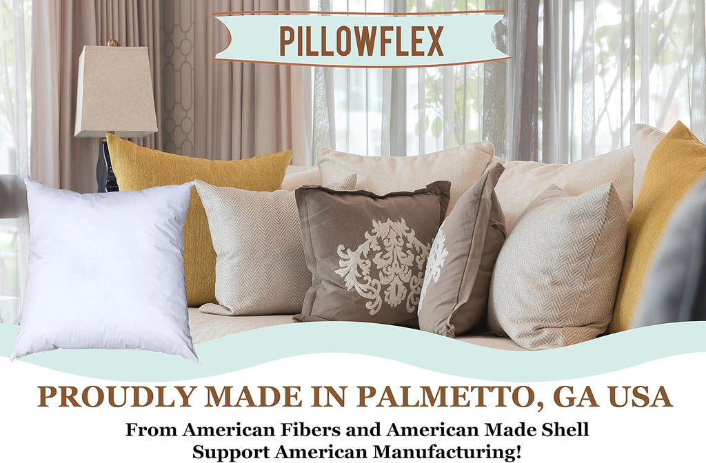 Premium Polyester Pillow Insert - 22x22 Soft Decorative Pillow
