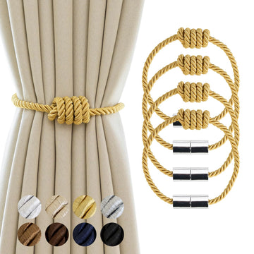 Curtain Tiebacks Magnetic Decorative Rope Tie Backs Holdbacks