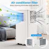 8000 BTU Portable Air Conditioner, 4-in-1 AC Unit with Cooling, Dehumidifier & Fan Modes, Sleep Mode