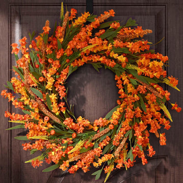 24 Inch Fall Wreaths for Front Door Outside