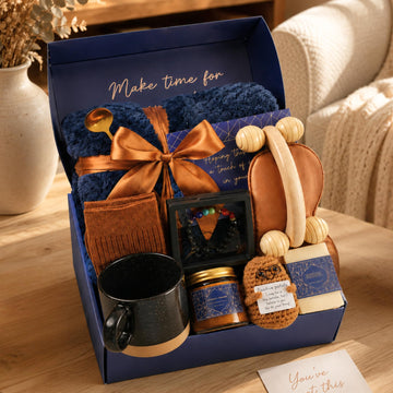 Get Well Soon Gifts for Men & Women 12 Piece Care Package Premium| Men Gift Basket with Blanket, Ceramic Mug, Soy