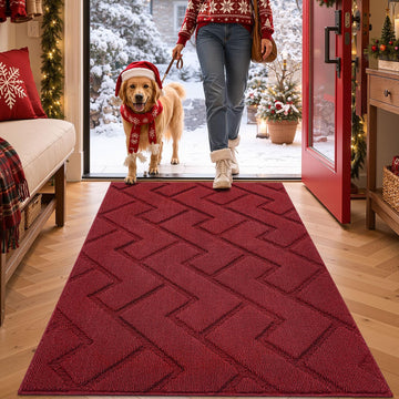 Door mat Indoor Entrance, Dirt Trapper Door Mat, Non-Slip Welcome mat