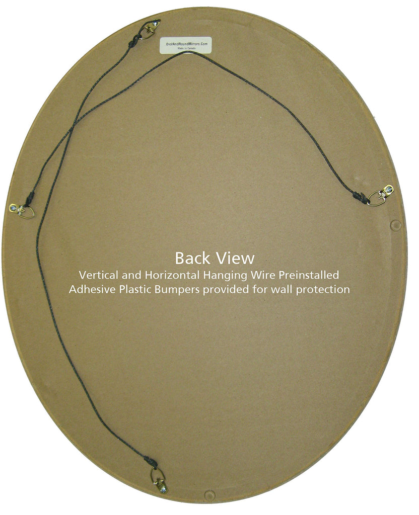 Oval Beveled Wall Decor - Toronto Style - Hunter Green - 26" x 22"