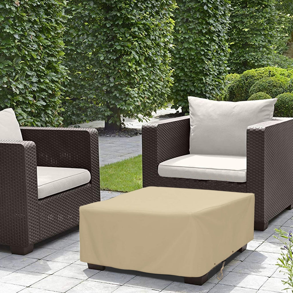 Heavy Duty Waterproof Outdoor Ottoman Cover, 40" L X 30" W X 18" H