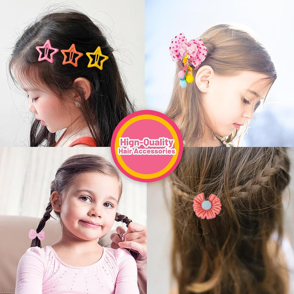 Hair Accessories for Girls Hair Clips Including Jewelry Box Hair Stuff Hair Barrettes Hair Ties Hair Bows Teen Girl