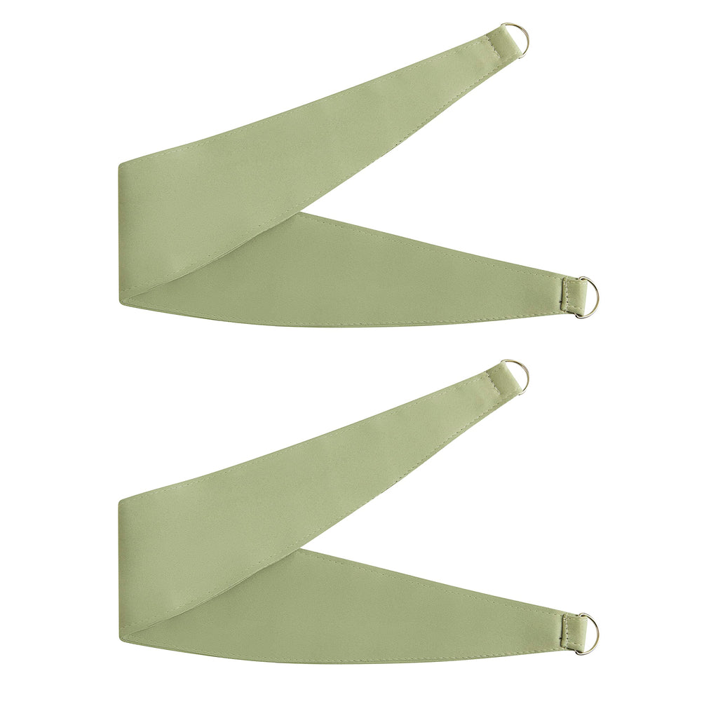 Sage Green Blackout Curtains with Sheer Overlay Mix and Match Double Layer Thermal Insulated Window Panels 84 inch
