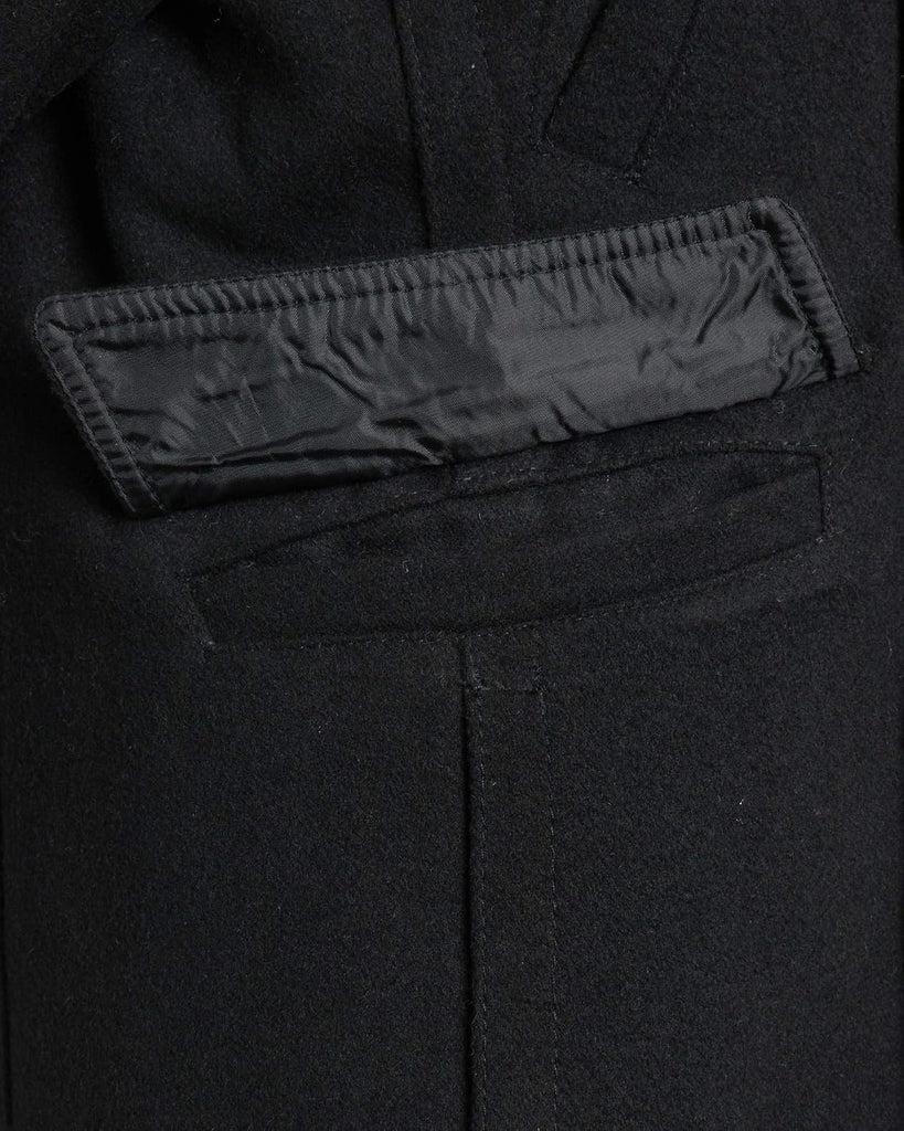 Boys Peacoats - Double Breasted Wool Blend Dress Coat with Faux Fur Lining & Flap Pockets