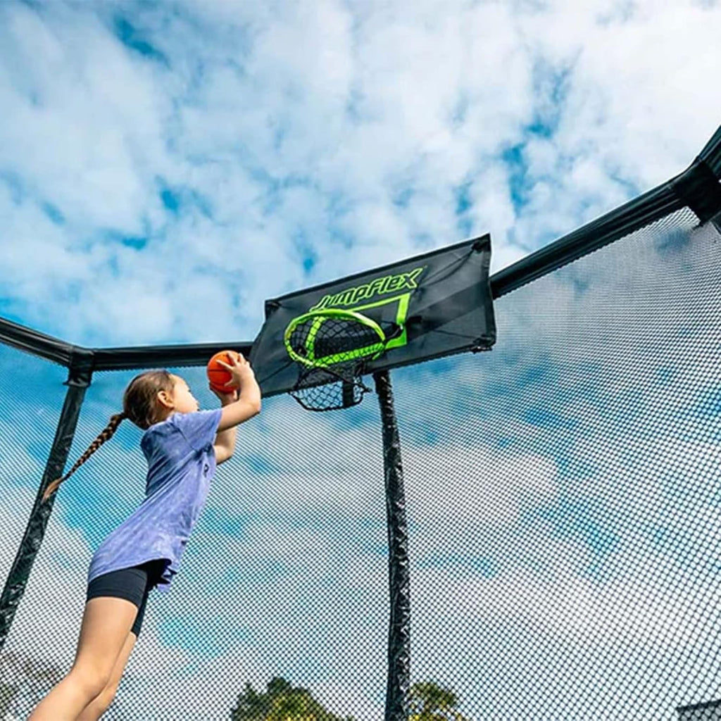 Hero Round Outdoor Backyard Trampoline with Net Safety Enclosure and Ladder - Heavy-Duty Jumping Trampoline Play