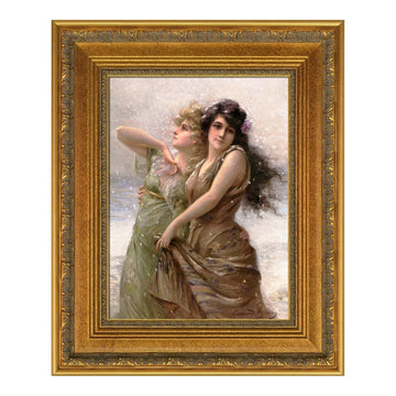 20x24 Antique Gold Open Back Canvas Frame for Landscape Portrait