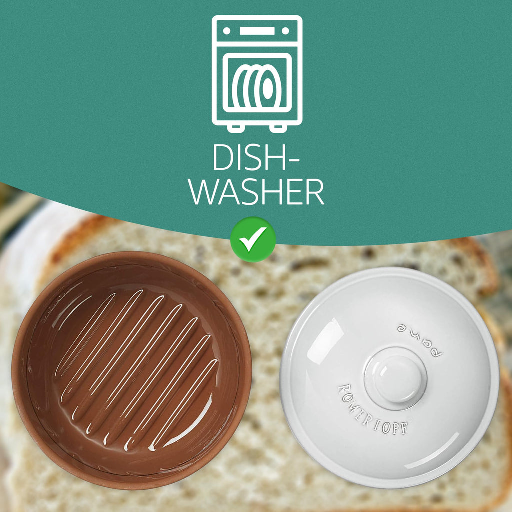 Round Ceramic | Ideal for Bread Storage, Fruits, Vegetables - Ø 11.8 Inch (30.0 cm)
