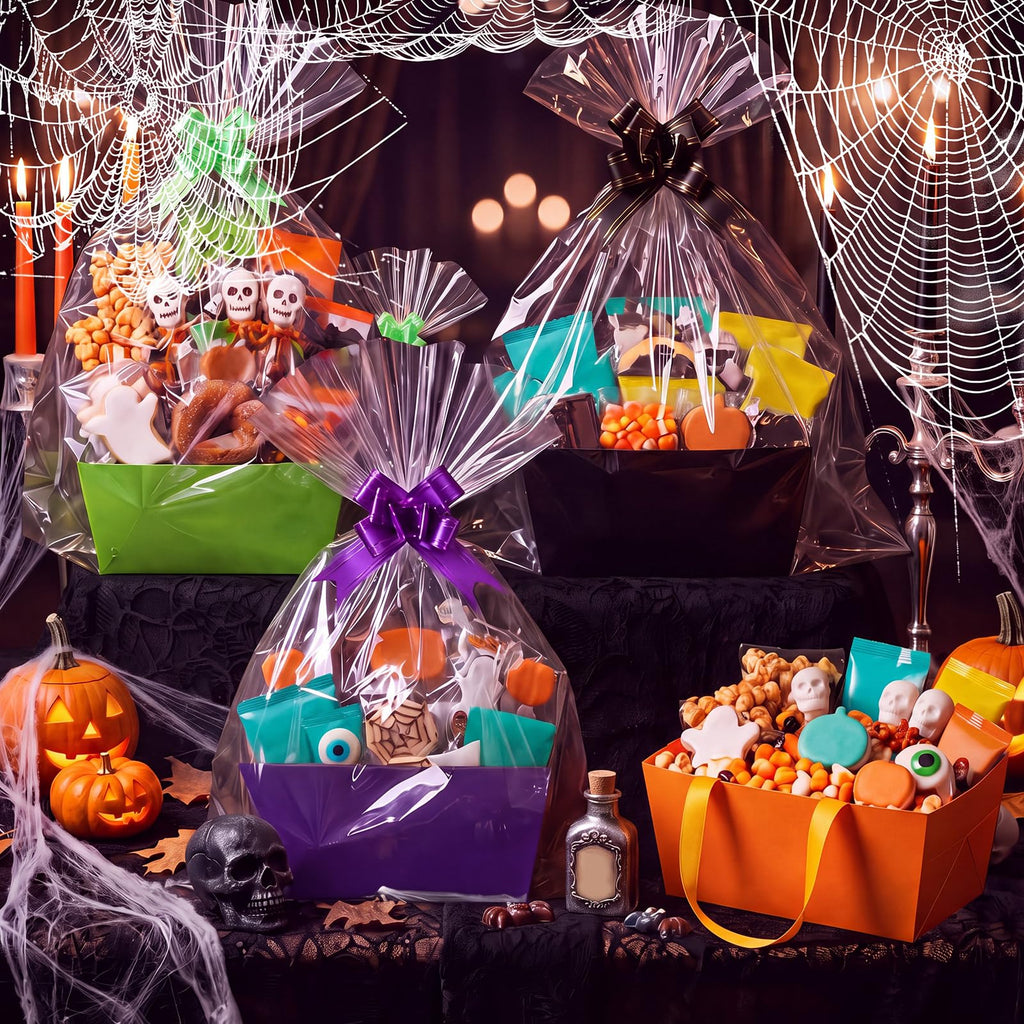 24 Pack Halloween Boo Basket For Gifts Empty Bulk