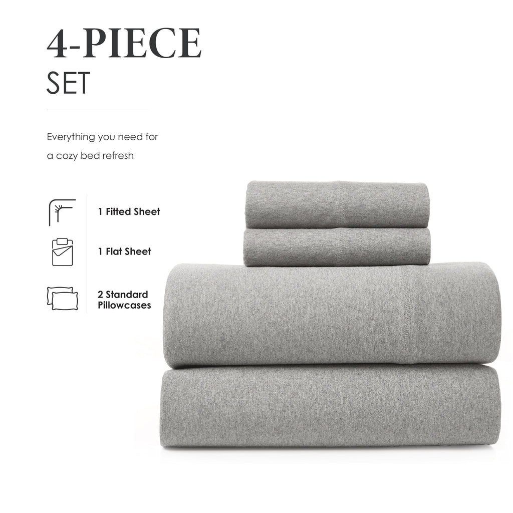 Road Trip America Jersey Sheets Set - Cotton (4 Pieces) All Seasonal Deep Pockets Soft Cozy Knit Stretchy Bed