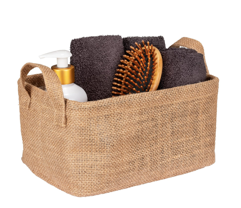 Juna M storage basket, decorative basket for neatly storing accessories such as clothes with two practical handles