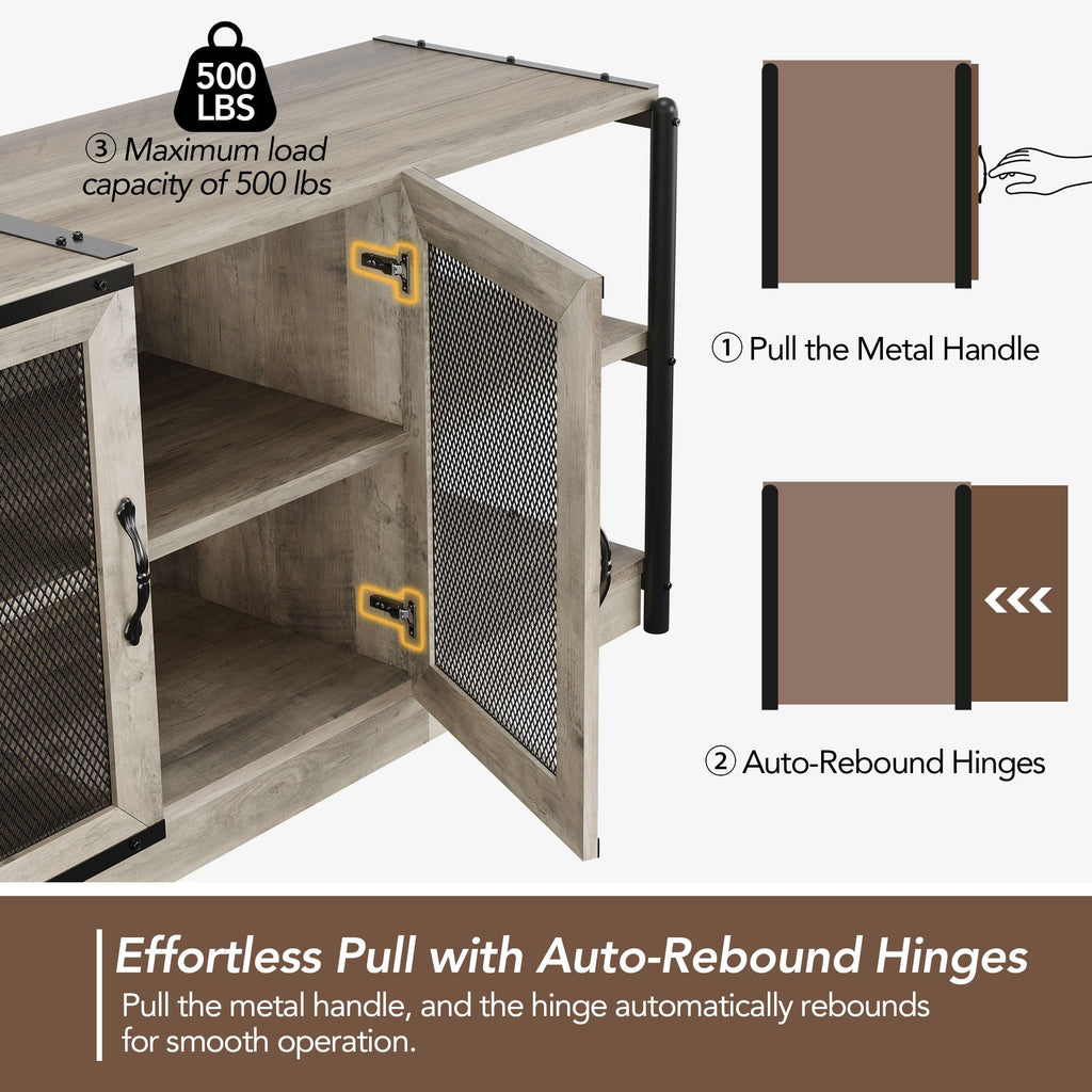 Farmhouse TV Stand for 65/75 inches TVs