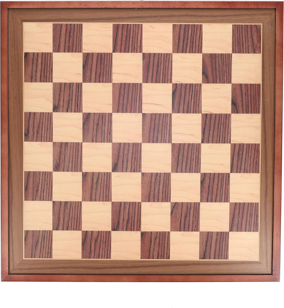 Deluxe Wooden Chess Board with Storage Drawers - Camphor Wood 19 in., Luxury Chess Set & Checkers for Adults