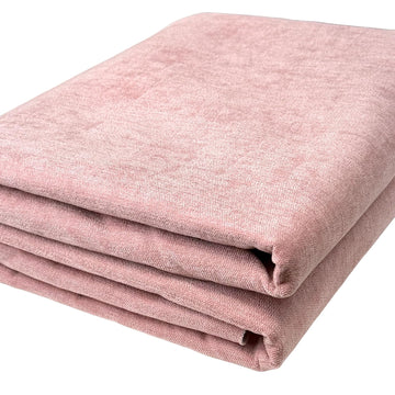 Premium Upholstery Chenille Fabric by the Yard - Thick & Soft Textured Fabric for Chairs, Sofa & Home Decor (Pink, 1